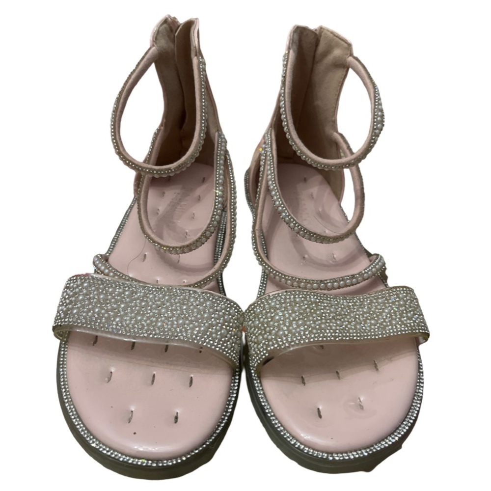 Girls pearls and rhinestones sandals - size 1.5